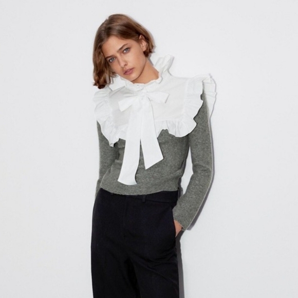 Zara Sweaters - Zara Combination Knit Sweater Top Size  M